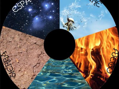Los cinco elementos de la Medicina Ayurveda: espacio, aire, agua, fuego y tierra.